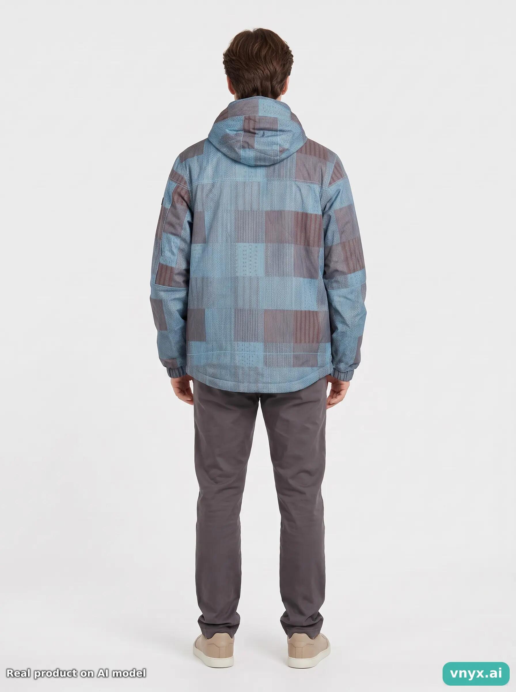 Second Life - Vintage Protest Blue-Grey Outdoor Jacket Men M 4/6
