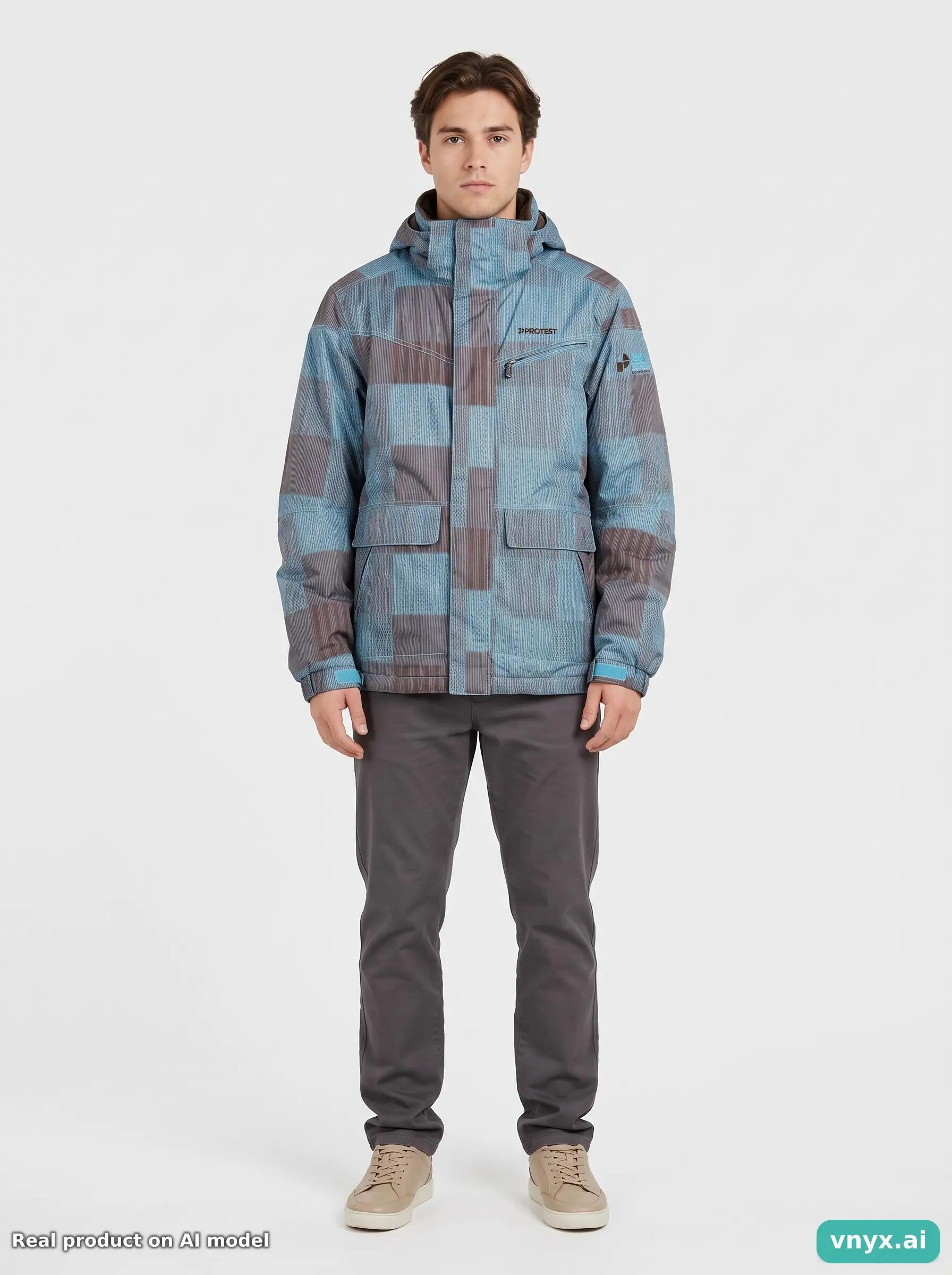 Second Life - Vintage Protest Blue-Grey Outdoor Jacket Men M 3/6