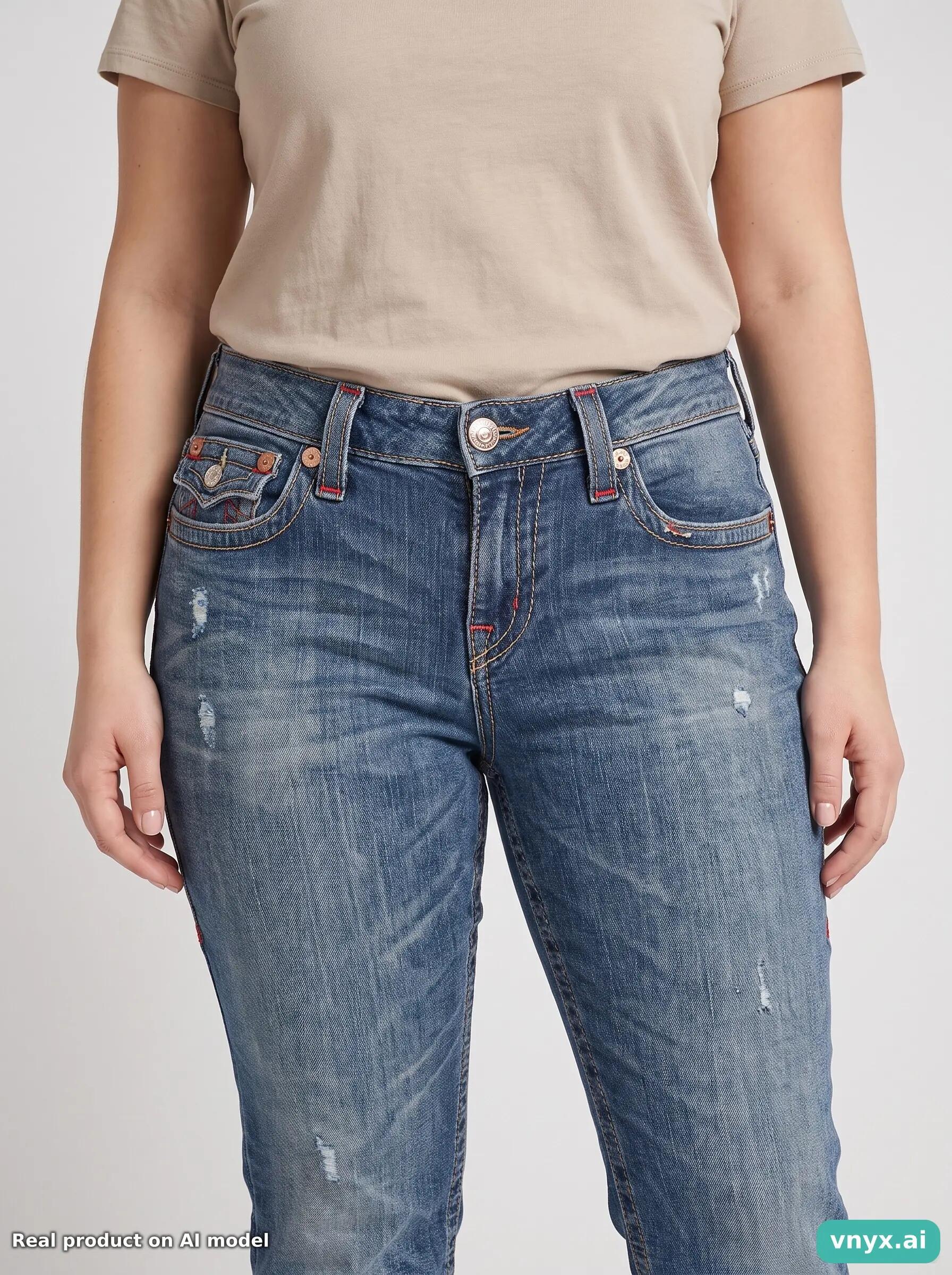 Second Life - Vintage True Religion Dark Blue Jeans Women W31 5/6
