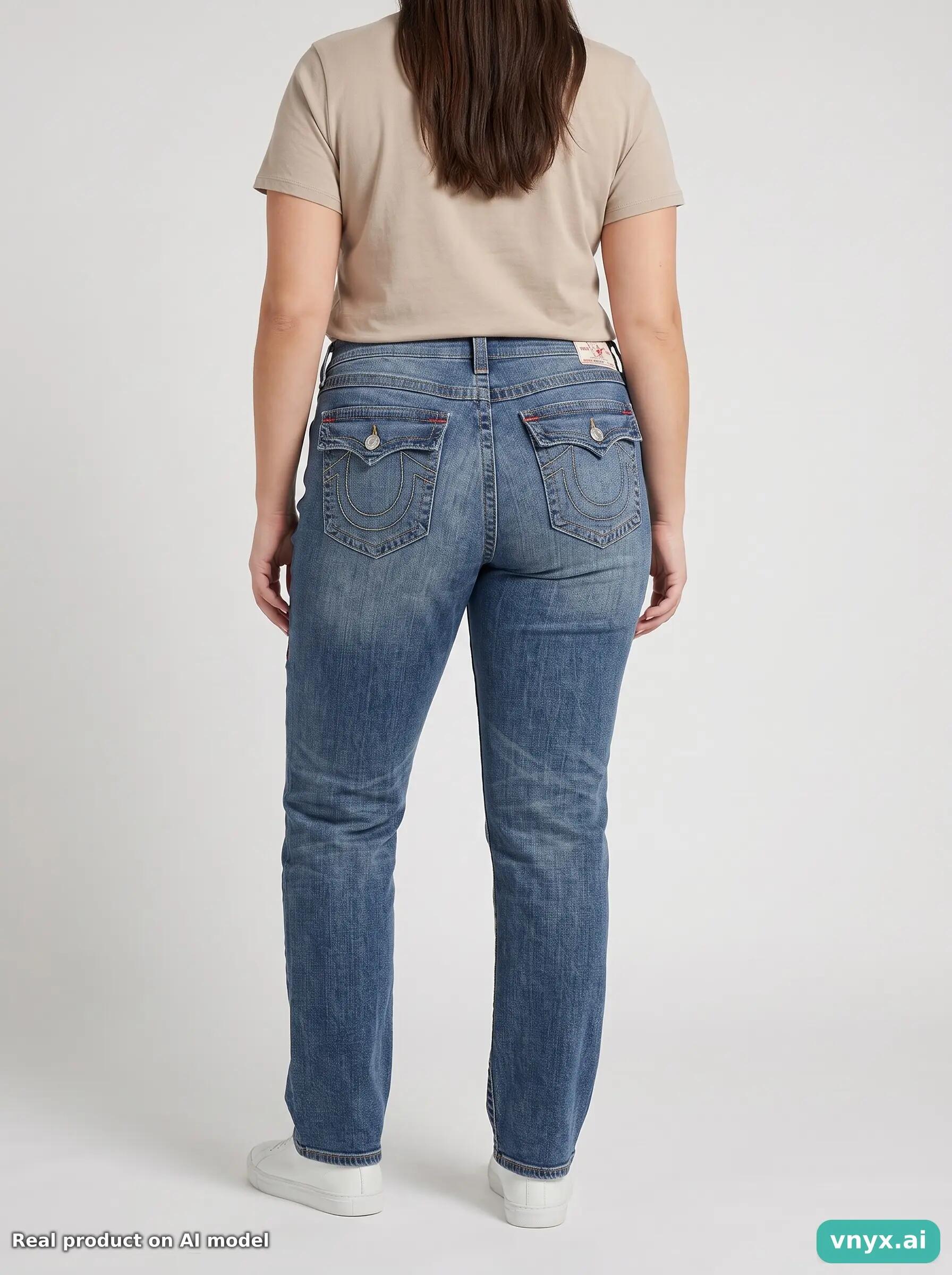 Second Life - Vintage True Religion Dark Blue Jeans Women W31 2/6