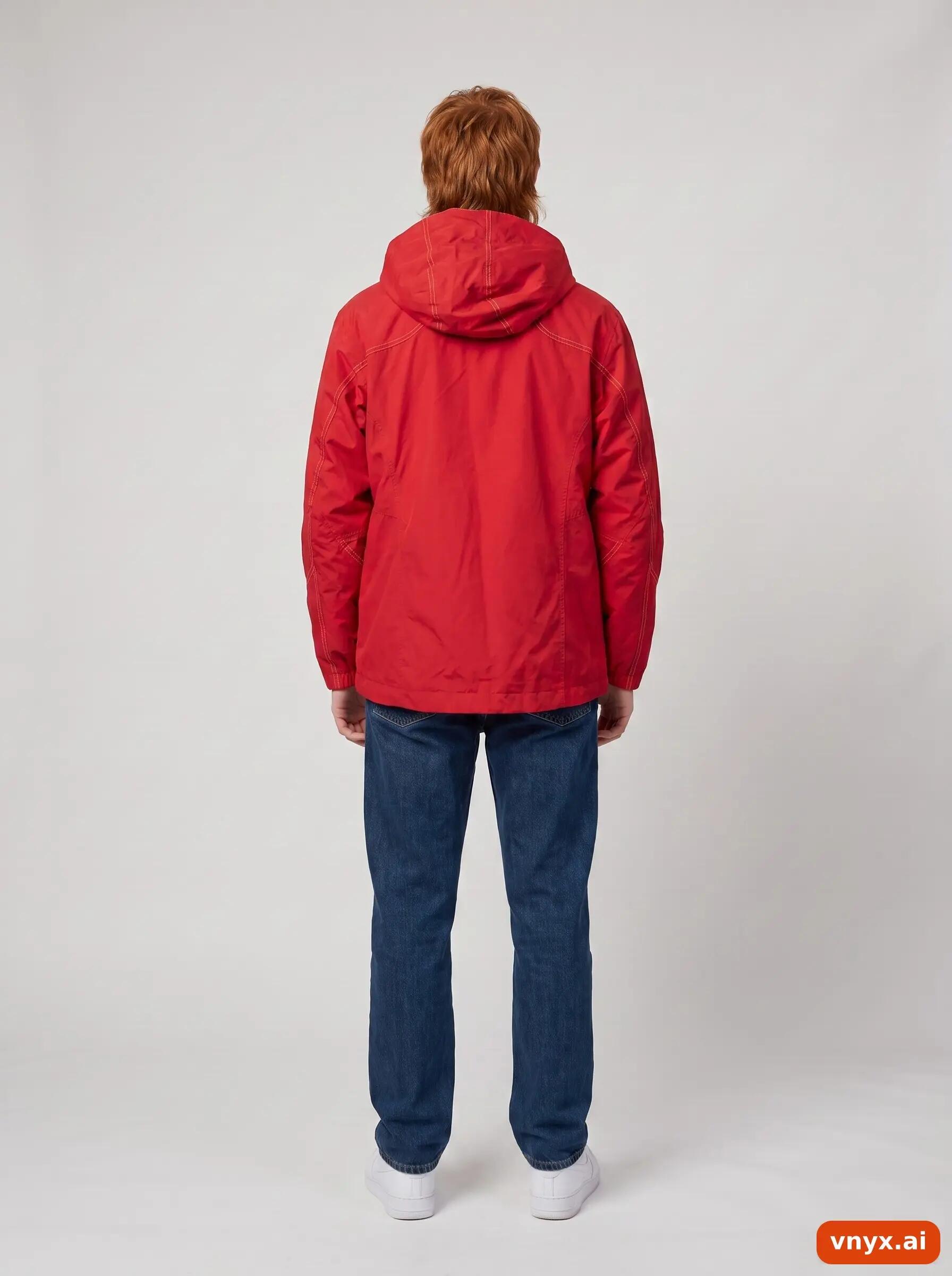 Second Life - Vintage Tenson Scarlet Windbreaker Men M 4/6