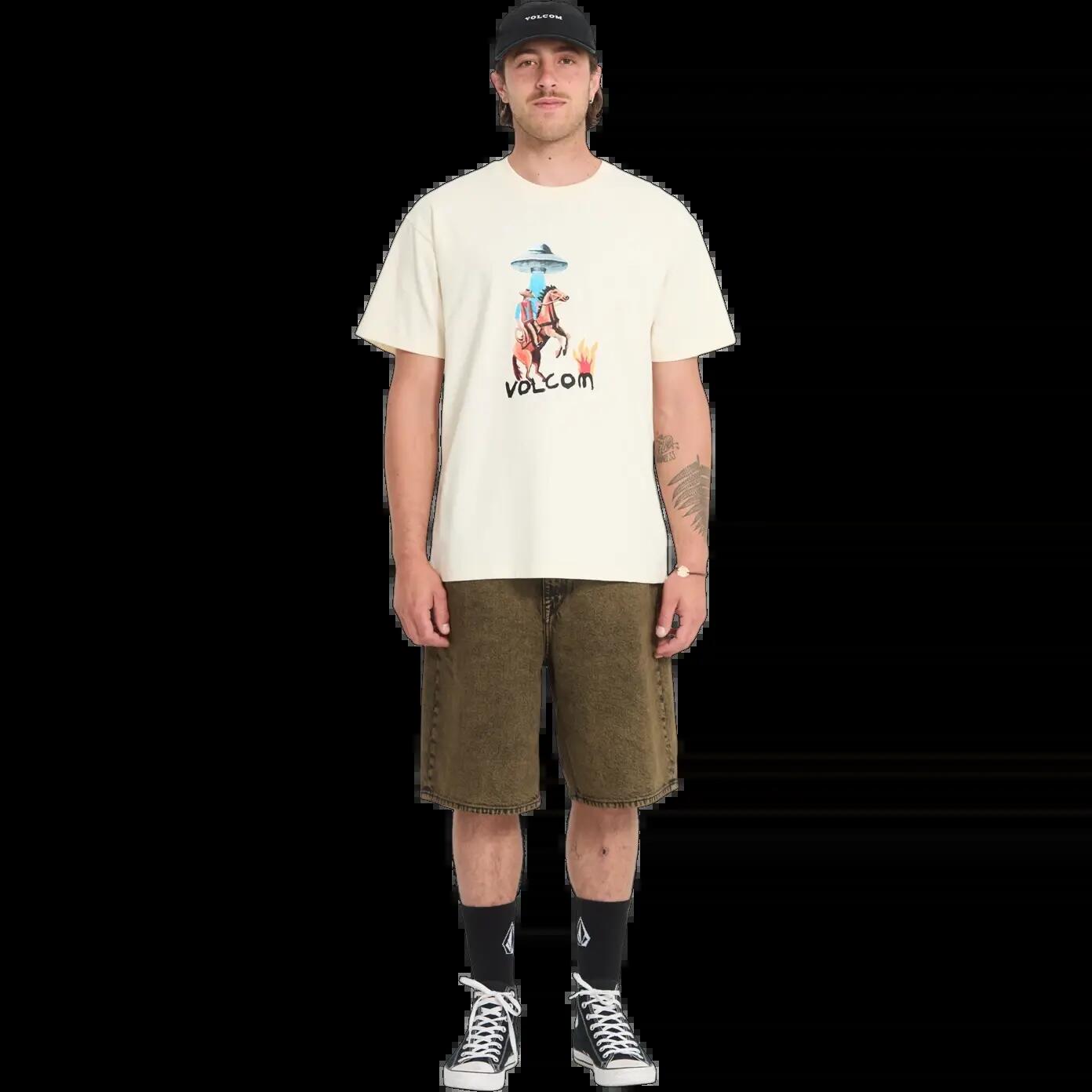 Maglietta Volcom FA MICKEY MASON 1 Bianco Sporco 5/5