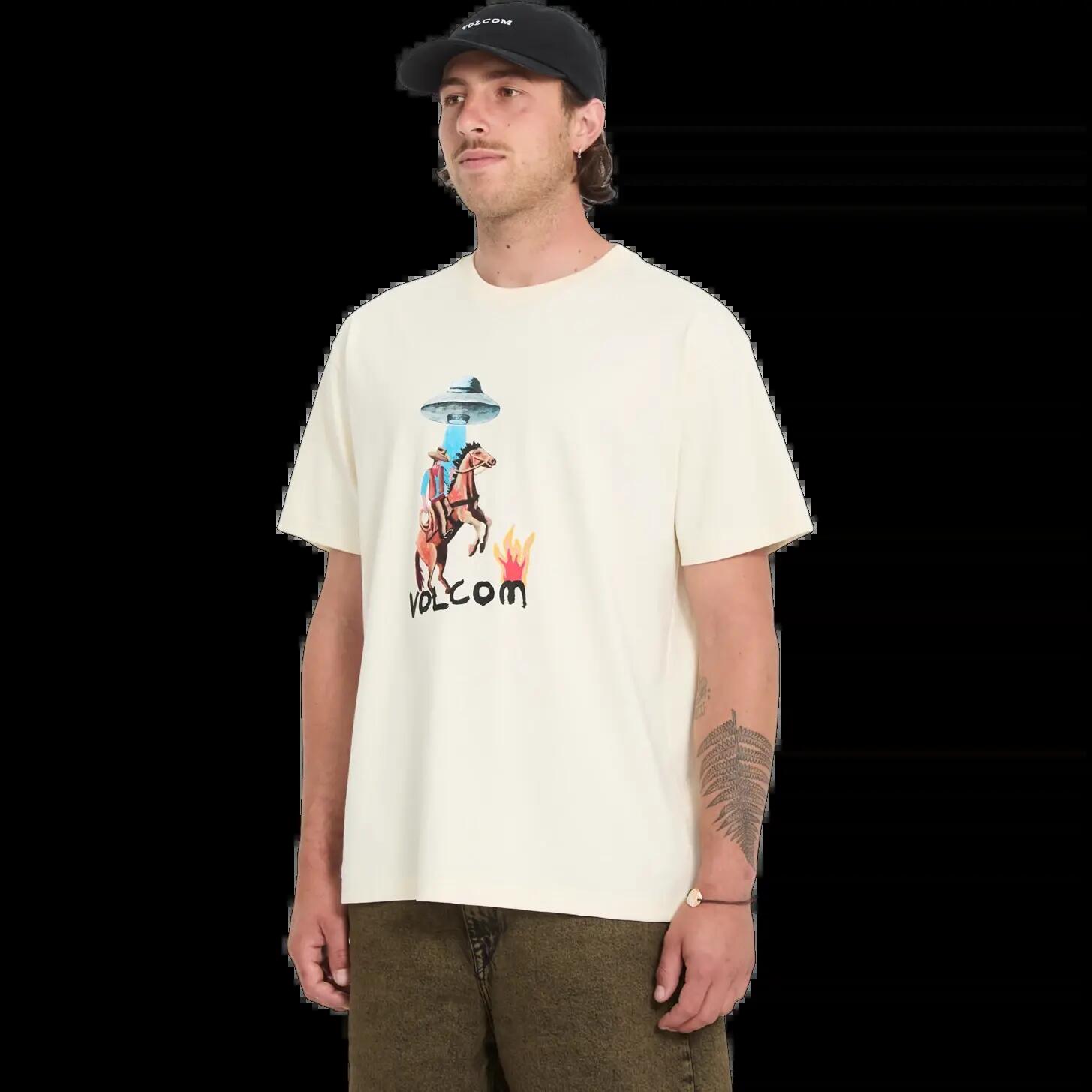 Maglietta Volcom FA MICKEY MASON 1 Bianco Sporco 3/5