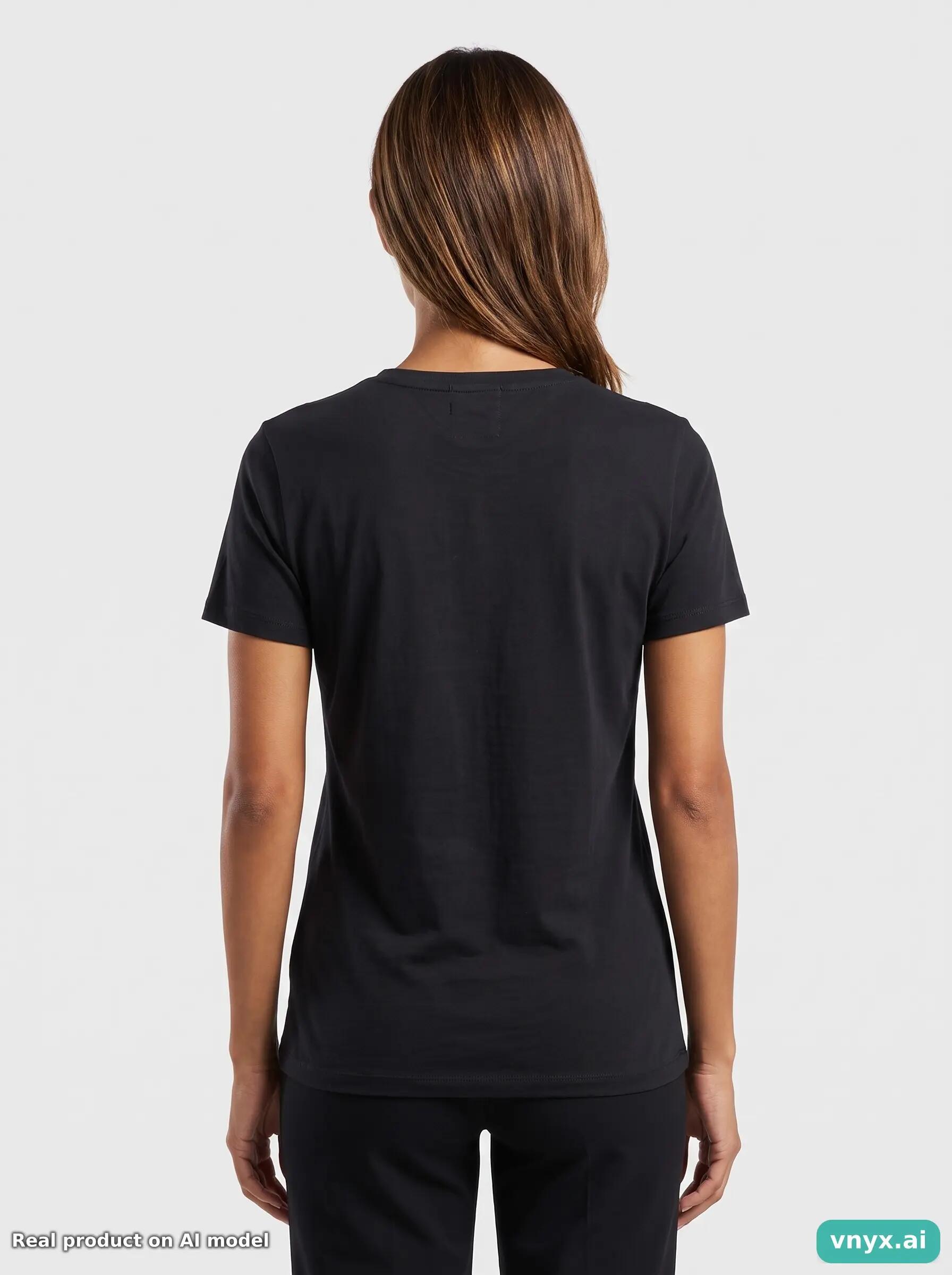 Second Life - Vintage DECATHLON Black T-Shirts Women M 2/6