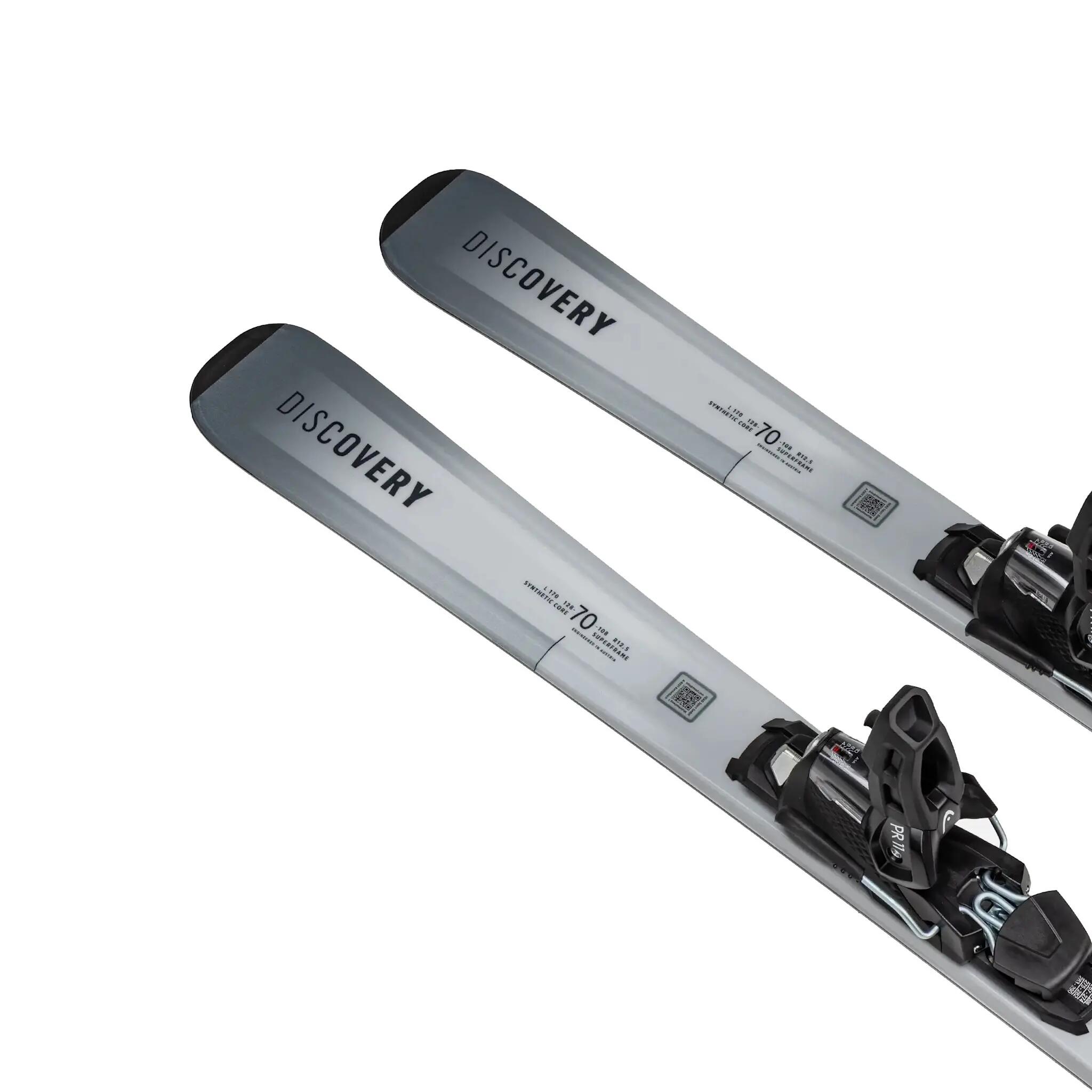 Ski Et Snowboards Unisexe - HEAD Discovery 70 Sport + PR11 - Grey/white 3/3