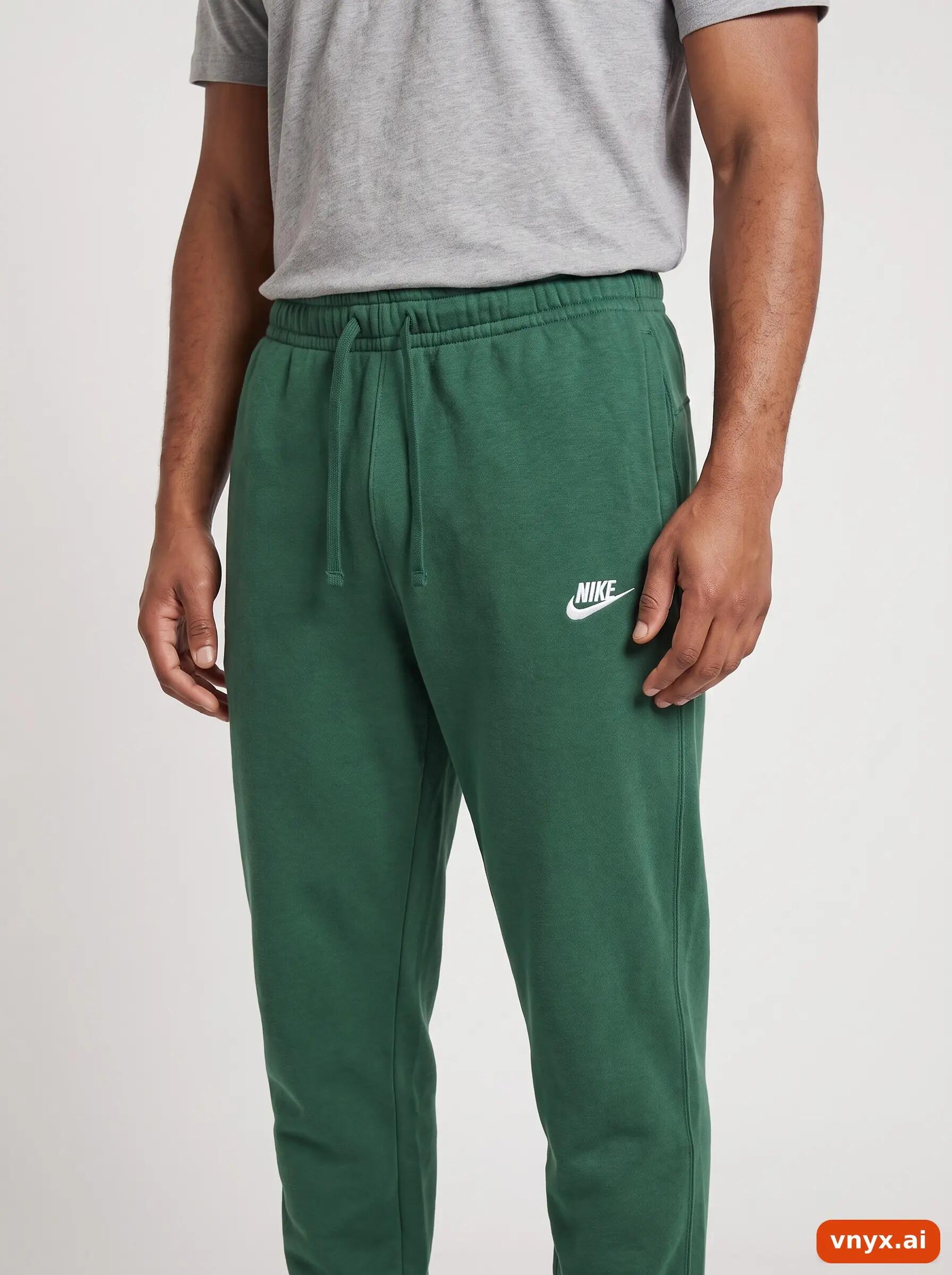 Second Life - Vintage Nike Dark Green Joggers Men S 5/6