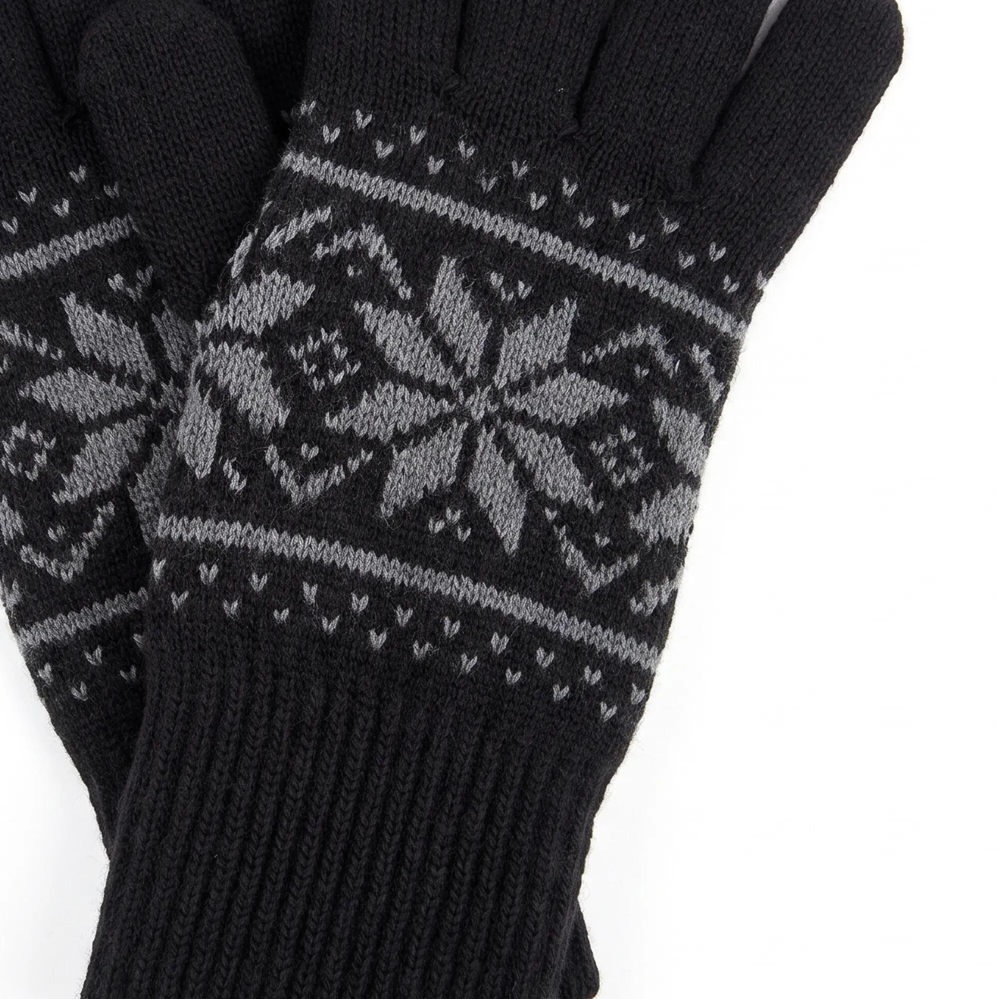 Damen Winterwandern Strickhandschuhe warm, Thinsulate-Futter, fällt klein aus 3/4
