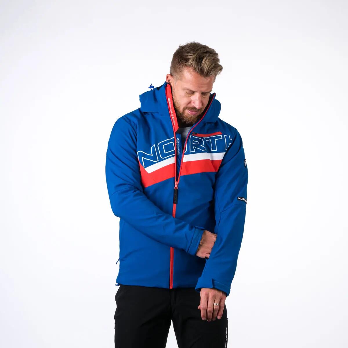Pánská trendová lyžařská zateplená bunda s plnou výbavou softshell 3L NATHAN 7/12
