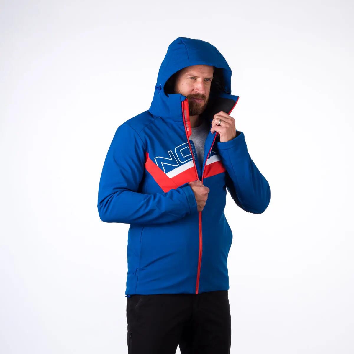 Pánská trendová lyžařská zateplená bunda s plnou výbavou softshell 3L NATHAN 6/12
