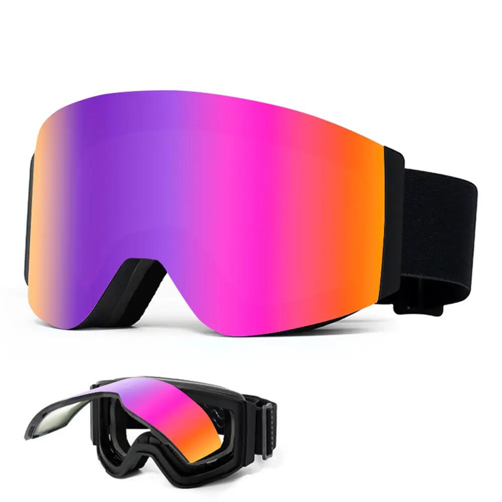 Lyžiarske a Snowboardové Okuliare Fluor HX049 Odklápací Fialový Zorník Unisex
