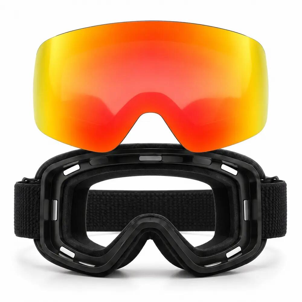 Maschera da Sci e Snowboard Fluor HX22 Lente Magnetica Rossa Specchiata Unisex 3/5