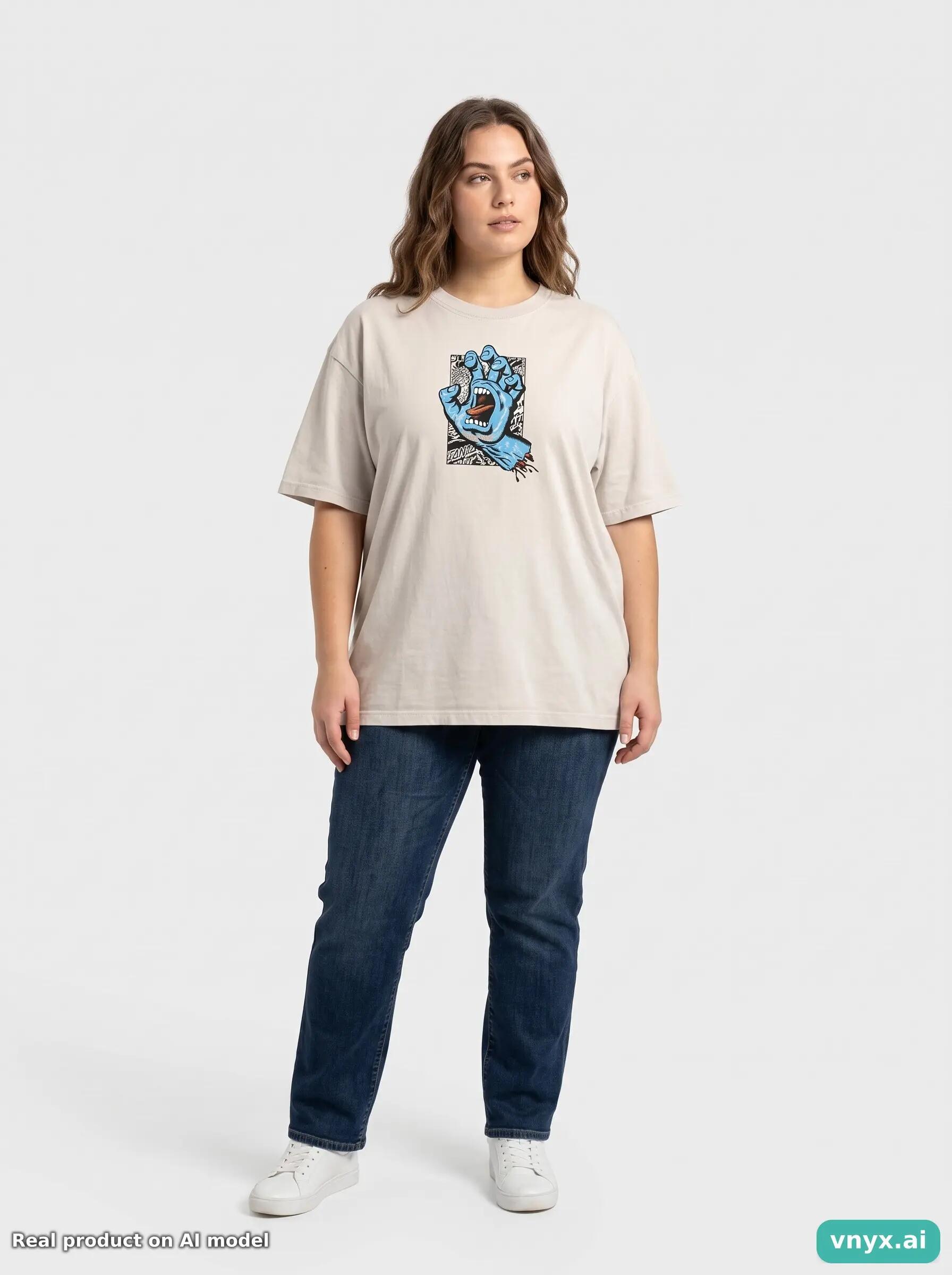 Second Life - Vintage Santa Cruz White T-Shirts Women L 5/6