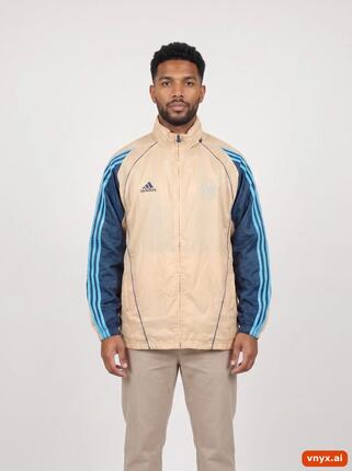 Second Life - Vintage Adidas Muted Beige Windbreaker Men M