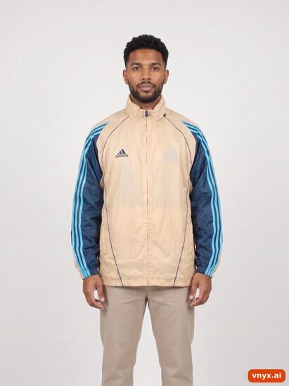 Second Life - Vintage Adidas Muted Beige Windbreaker Men M