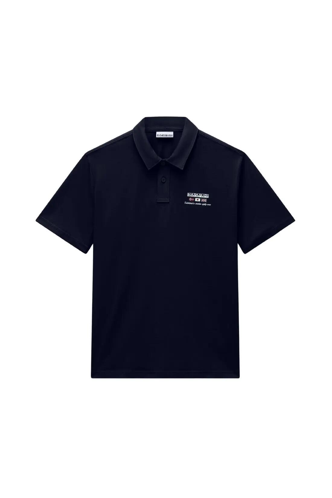 Herren - poloshirt - baumwolle - enemi - marineblau 3/3