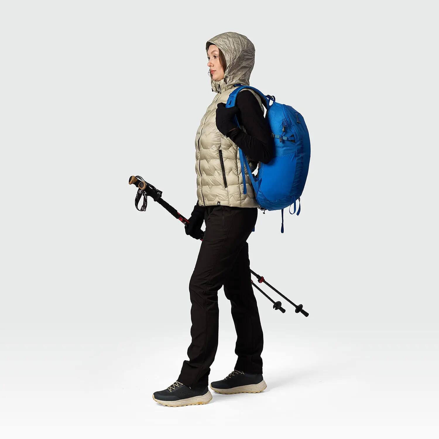 ISABE dámská zateplená outdoorová vesta s balitelnou kapucí 4/8