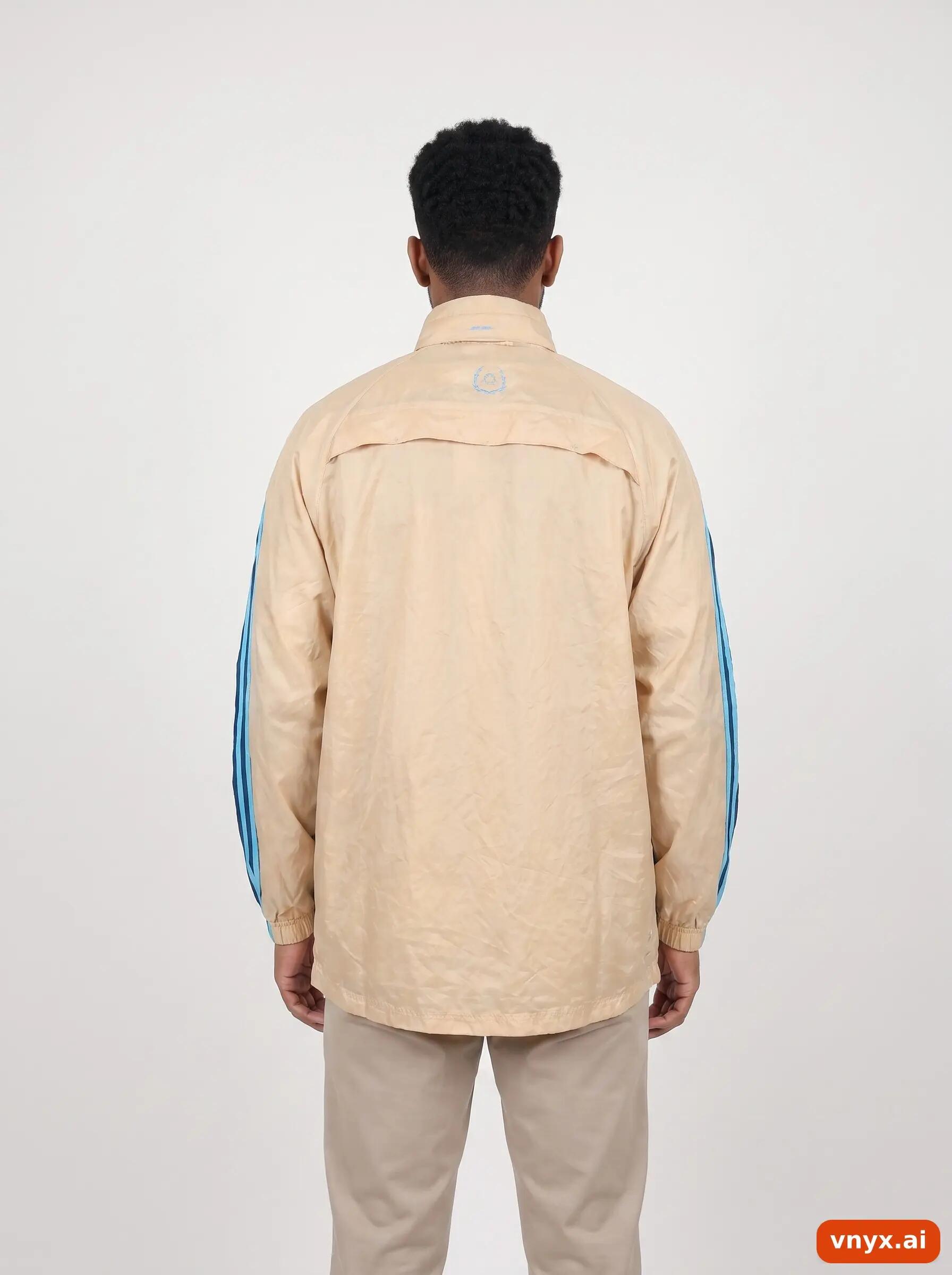 Second Life - Vintage Adidas Muted Beige Windbreaker Men M 2/6