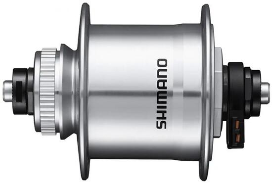 SHIMANO Nabendynamo DH-UR700-3D 6V/3W - 700-3, Silber 32 Loch Center-Lock