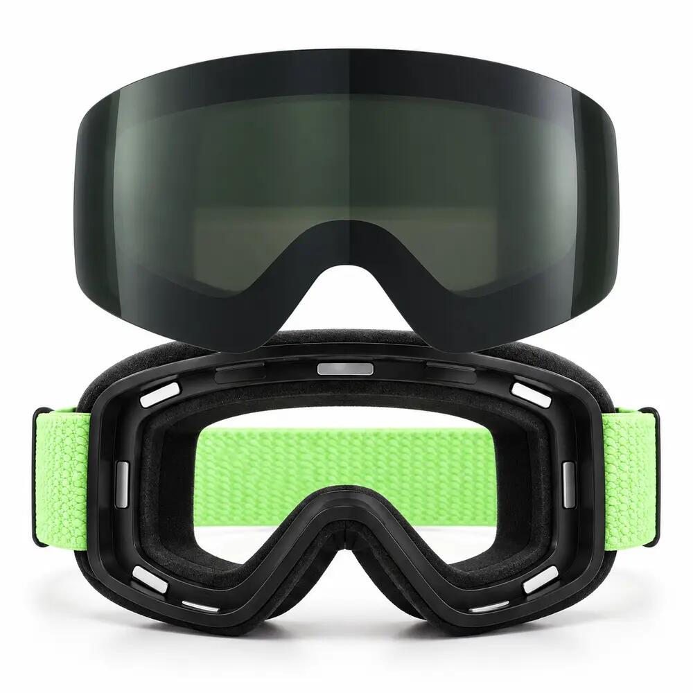Maschera da Sci e Snowboard Fluor HX22 Lente Magnetica Nera Unisex 3/5