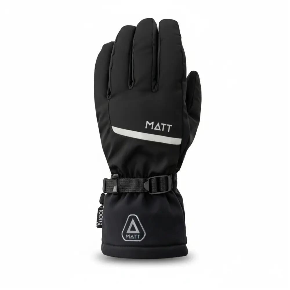 MATT men’s ski gloves: Zermatt Tootex Glove – Black 1/3