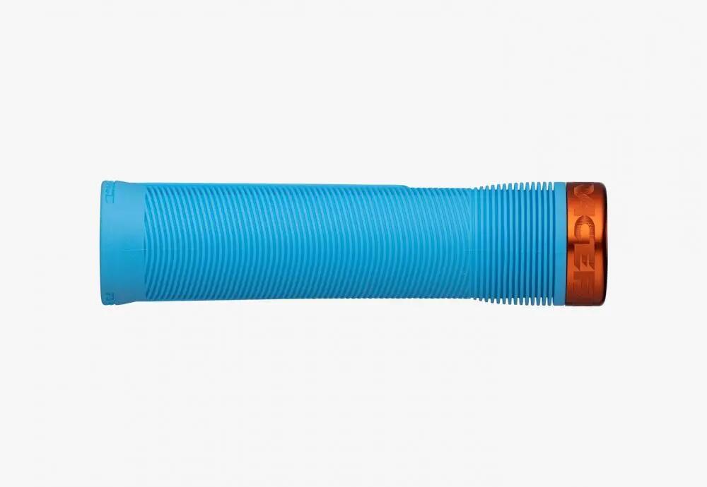 Race Face Chester Lock-On Impugnatura. 136\/34mm, azzurro chiaro\/arancione 2/3
