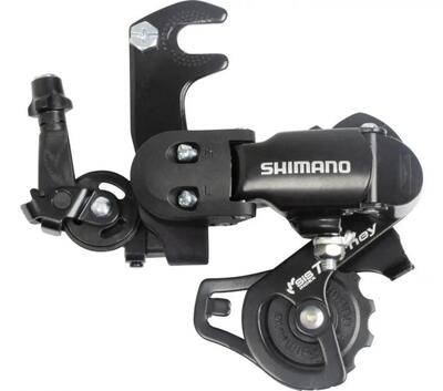 Shimano achterderailleur tourney rd-ft35 kort met adapter - 6- en 7-speed