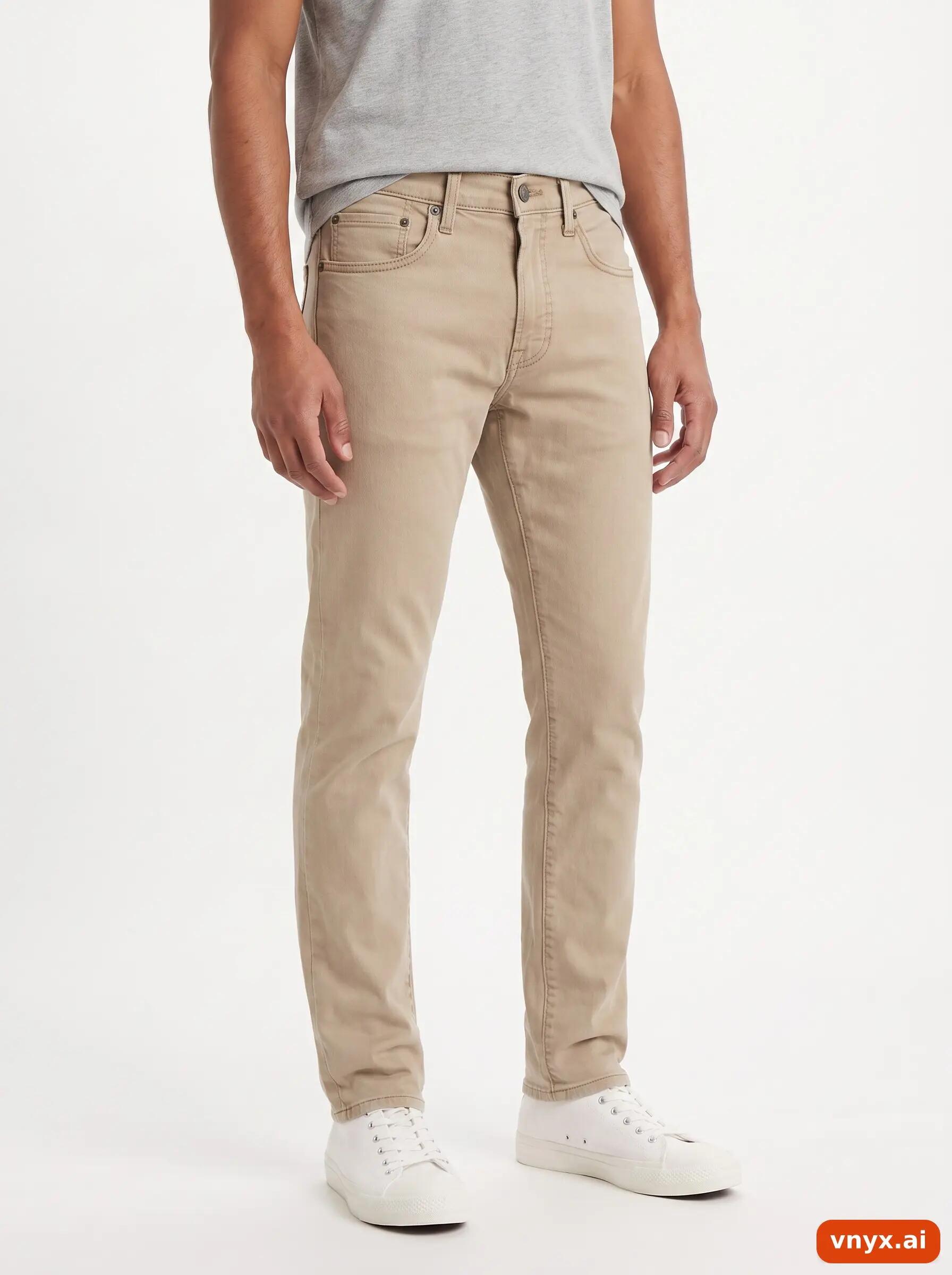 Second Life - Vintage Levi Strauss & Co. Neutral Beige Jeans Men W32 L30 1/6