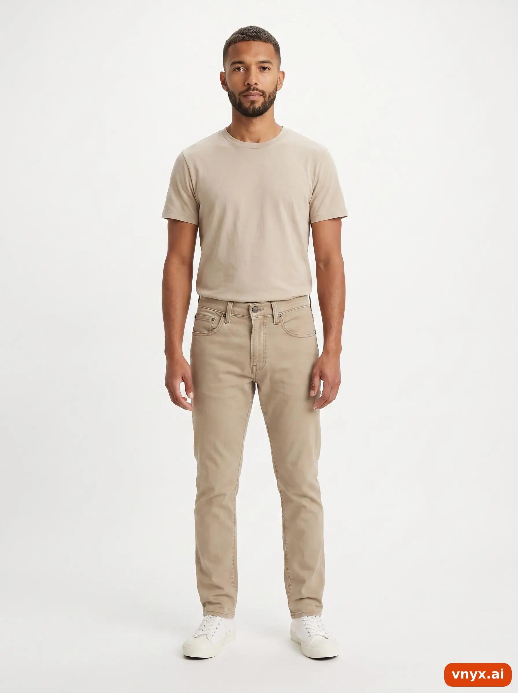 Second Life - Vintage Levi Strauss & Co. Neutral Beige Jeans Men W32 L30 3/6