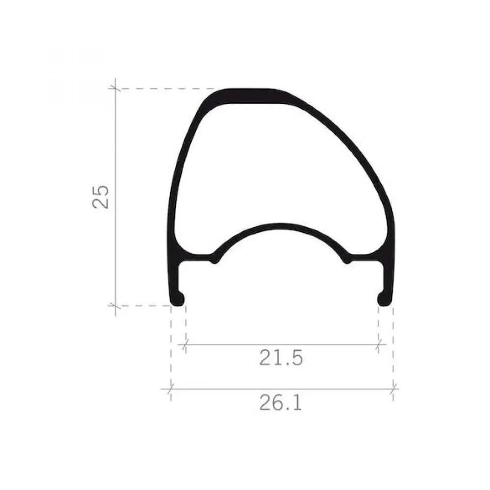 FSA wielset SL-K AGX 29\" 622x21,5 mm Zwart - lichte, stabiele gravel-... 3/3