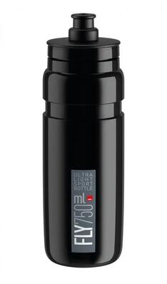 Elite drinkfles fly 750 ml zwart/grijs