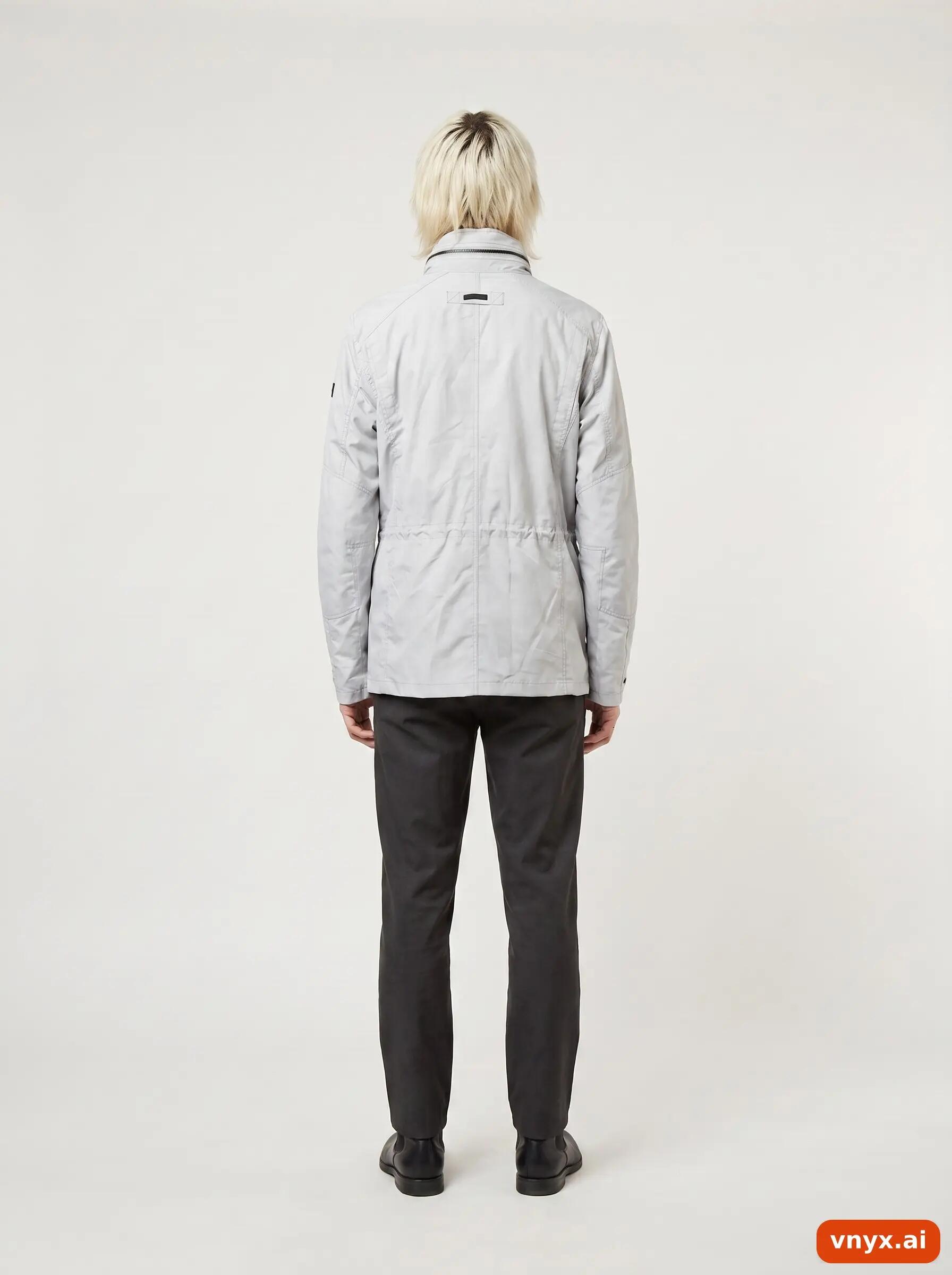 Second Life - Vintage Tenson Light Grey Outdoor Jacket Men M 4/6