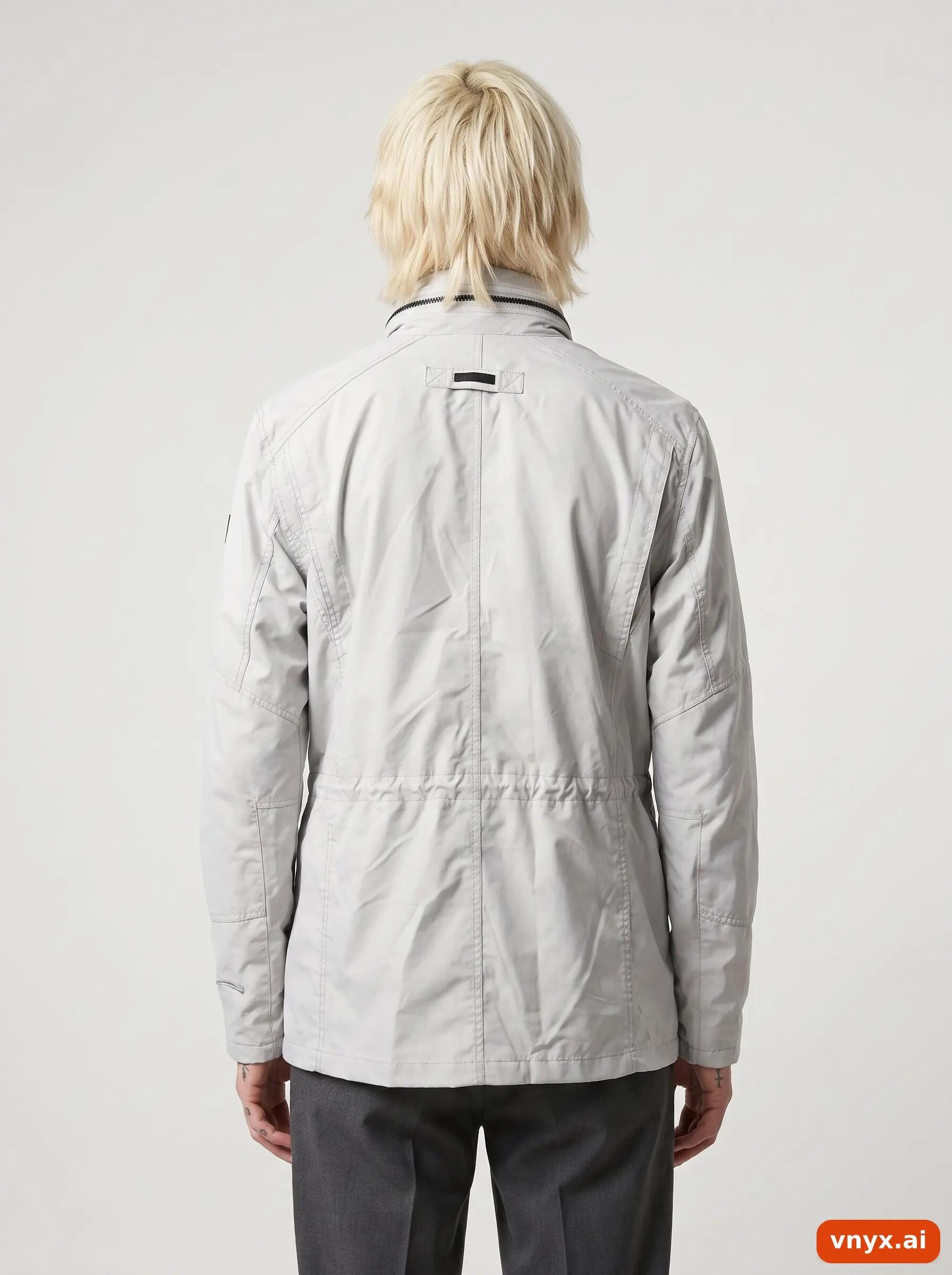 Second Life - Vintage Tenson Light Grey Outdoor Jacket Men M 2/6