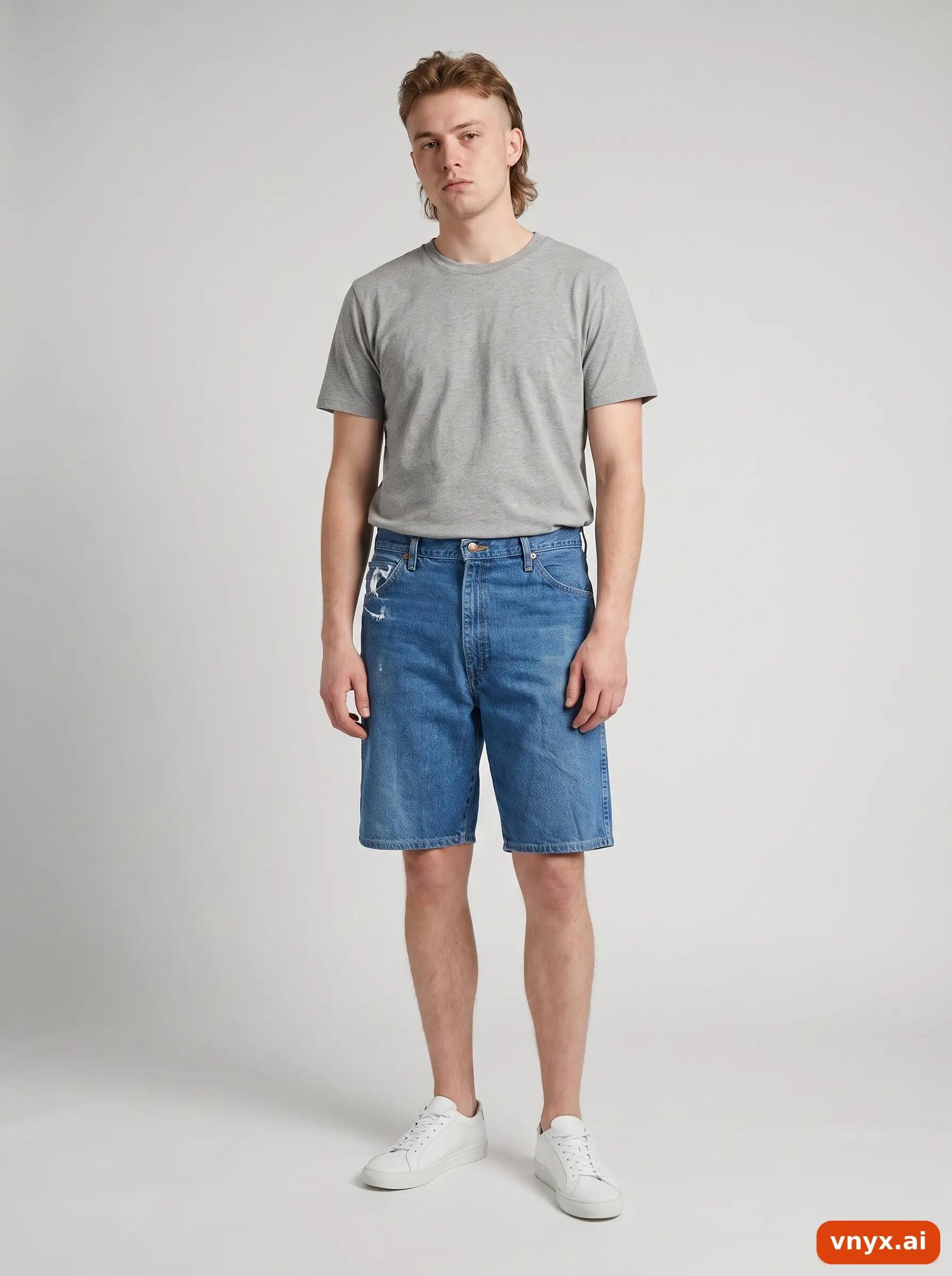 Second Life - Vintage Wrangler Mid-Blue Shorts Men W38 L38 3/6