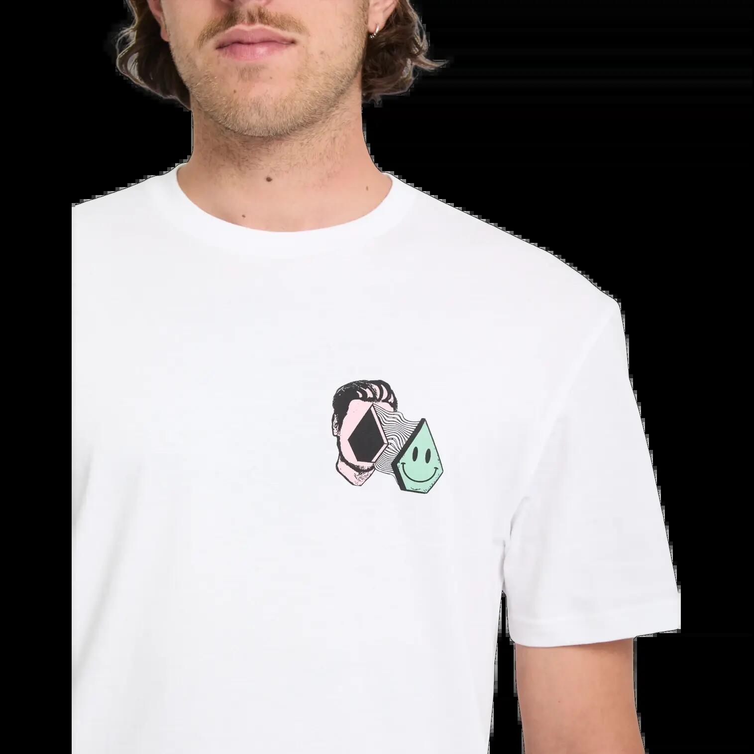 Volcom AURA BSC T-Shirt Bianco Nero 4/6