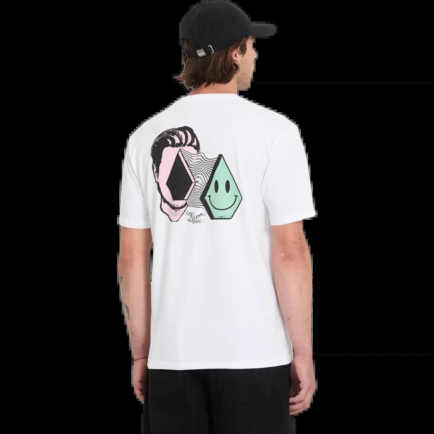 Volcom AURA BSC T-Shirt Bianco Nero 2/6
