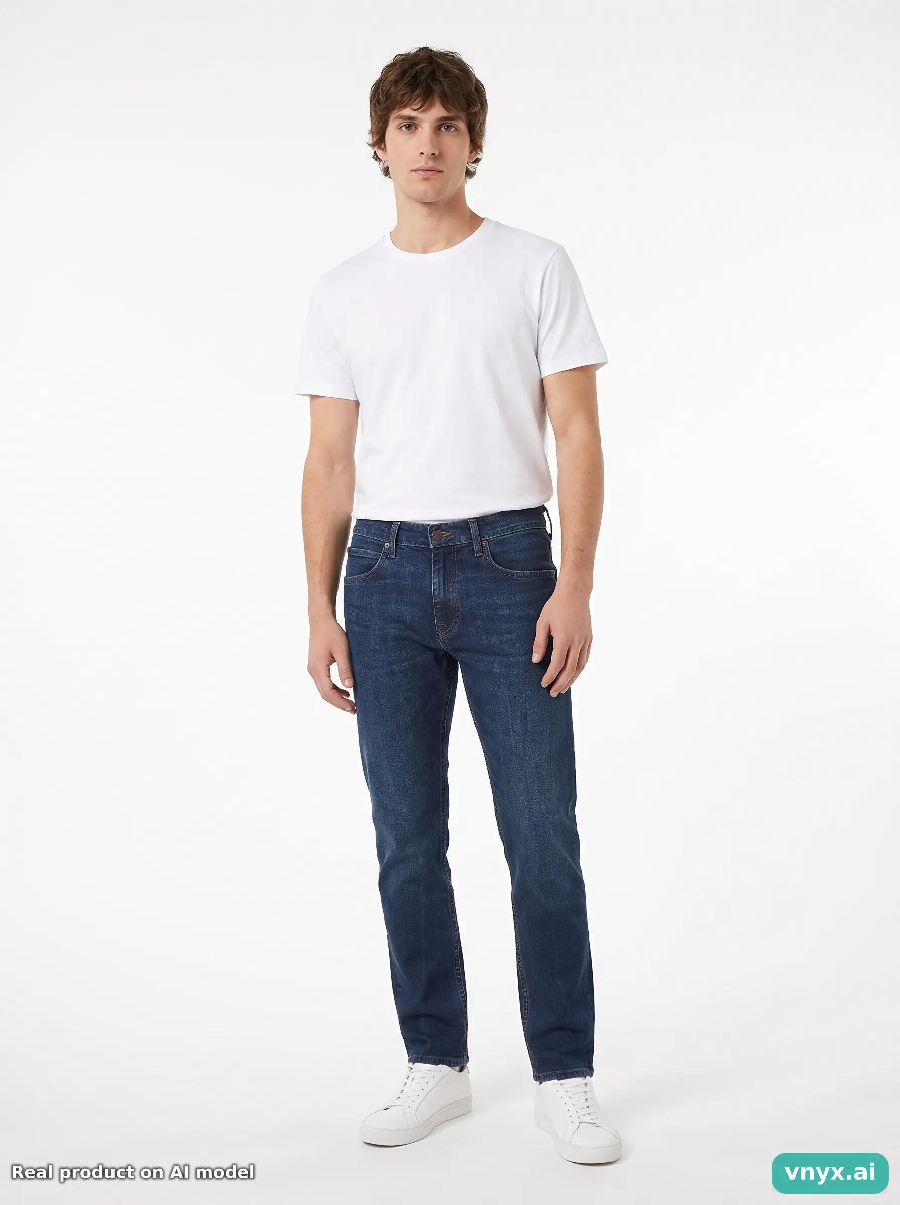 Second Life - Vintage LUKE Dark blue Jeans Men 30 L32 6/6