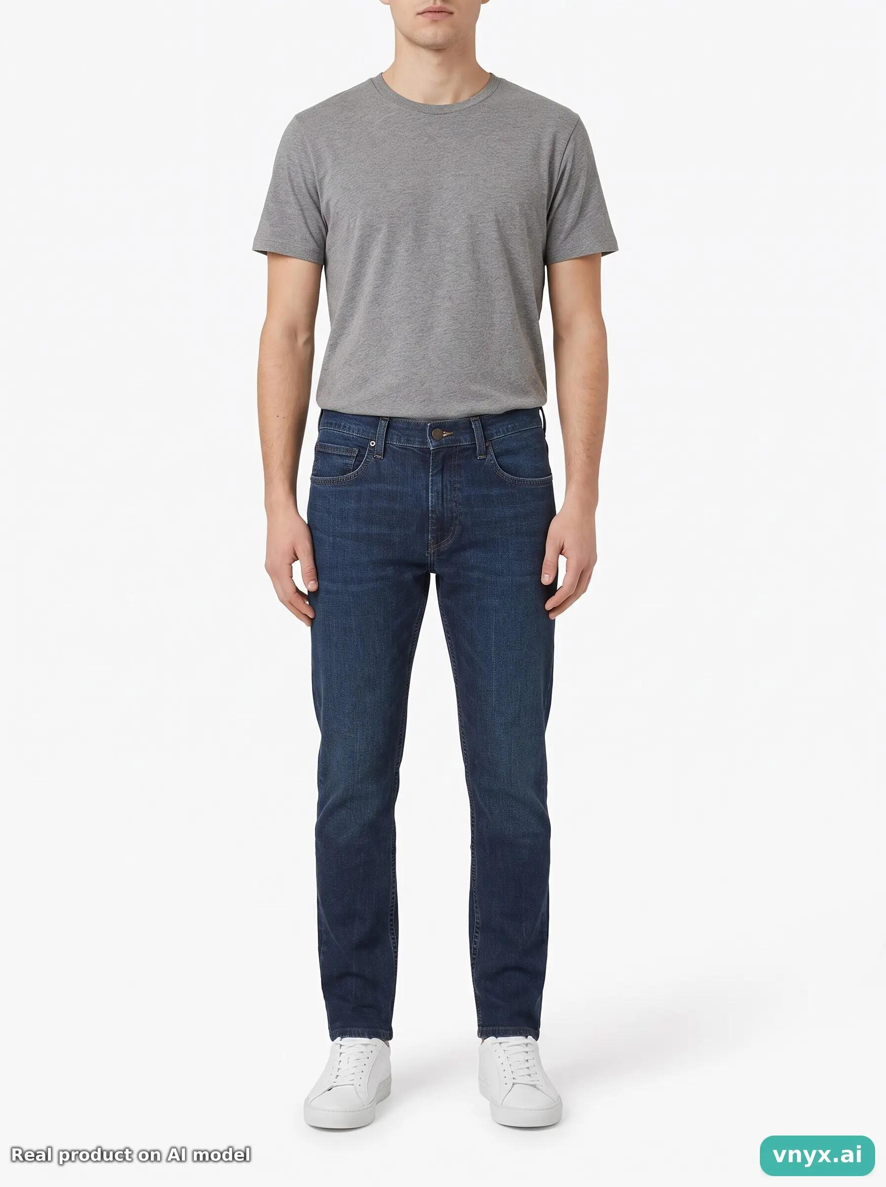 Second Life - Vintage LUKE Dark blue Jeans Men 30 L32 3/6
