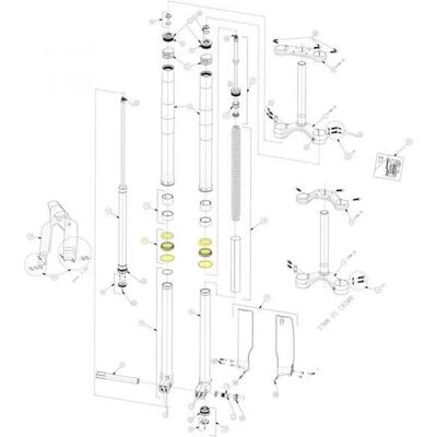 Kit tenute Manitou per Dorado Pro/Expert/Comp 36 mm - forcella affidabile...