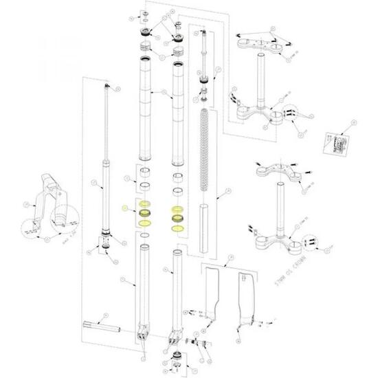 Kit tenute Manitou per Dorado Pro/Expert/Comp 36 mm - forcella affidabile...