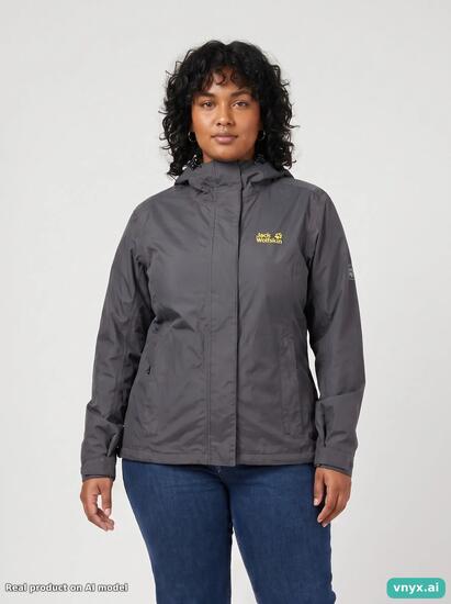 Second Life - Vintage Jack Wolfskin Grey Outdoor Jacket Women L