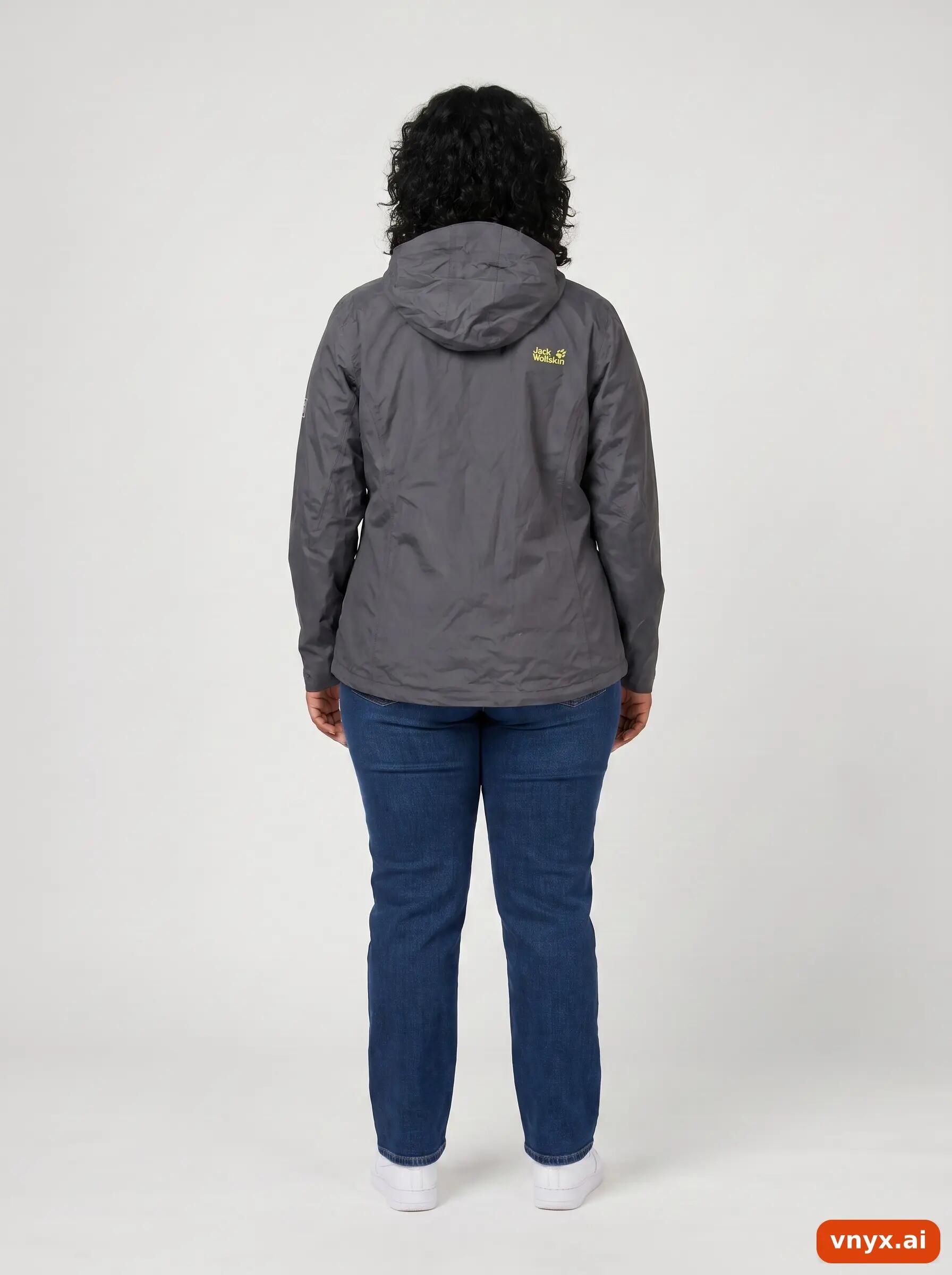 Second Life - Vintage Jack Wolfskin Grey Outdoor Jacket Women L 4/6