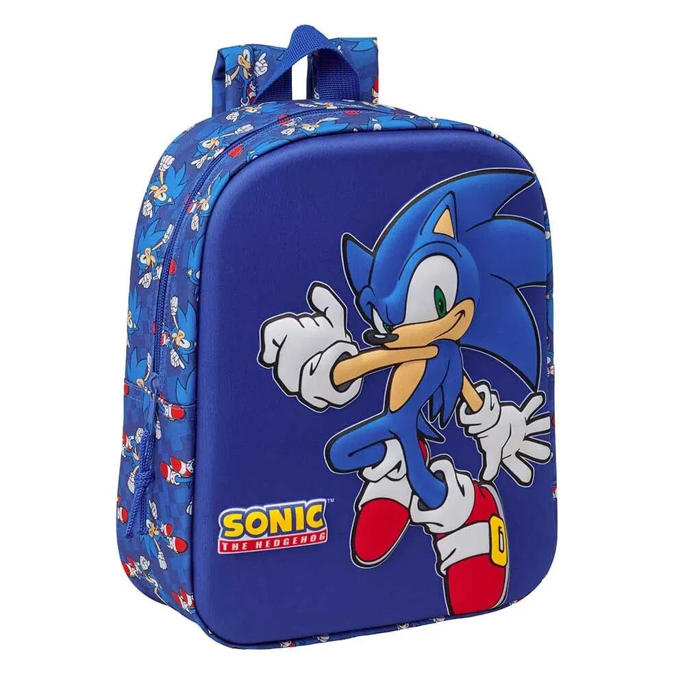Zaino scuola 3D Sonic the Hedgehog 22 x 10 x 27 cm 1/1