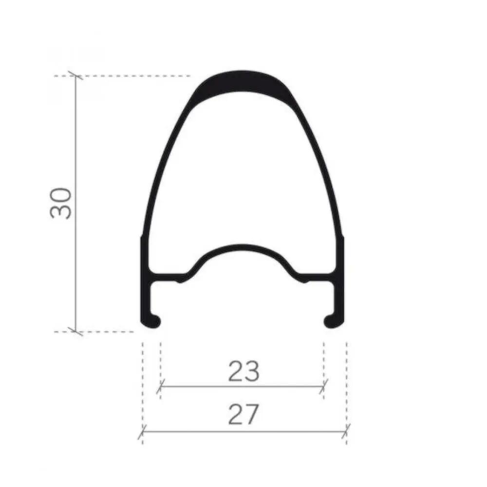 Vision jeu de roues Trimax Aero Gravel i23 622x23x30 mm Noir - rapide Gr... 2/2