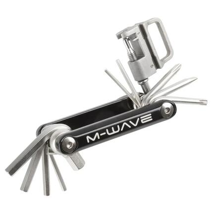 M-WAVE Mini 15 Multitool - Compact fiets-multitool met 15 functies