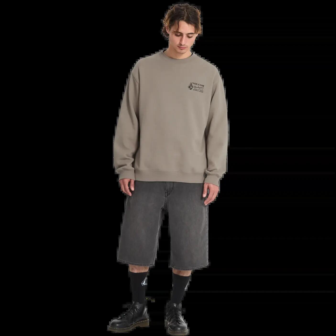 Sweatshirt Volcom WORKWEAR CREW Brindle 5/6