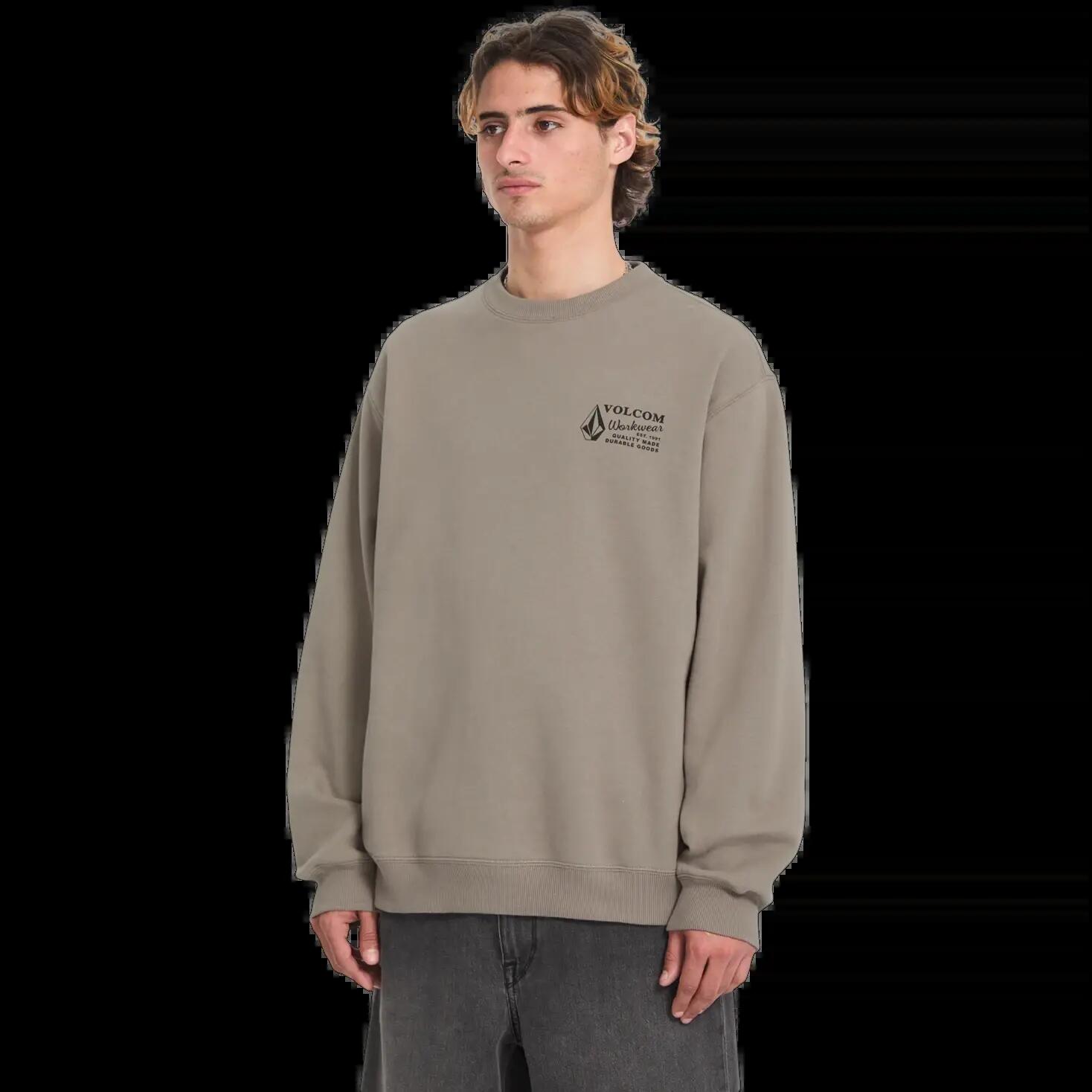 Sweatshirt Volcom WORKWEAR CREW Brindle 3/6