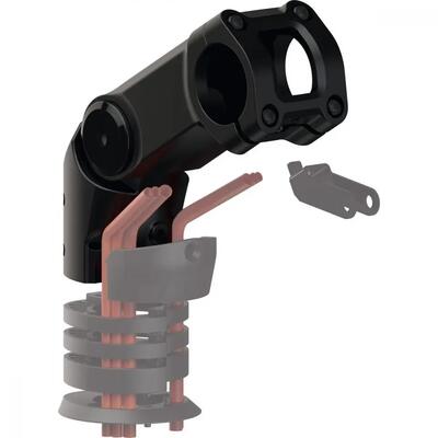 Procraft adjustable deluxe aicr stuurpen 31,8 mm, 90 mm, zwart - verstelbaar,...