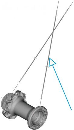 SHIMANO Speiche WH-R8170 HR links - für WH-R8170 Hinterrad, Disc, Rennrad