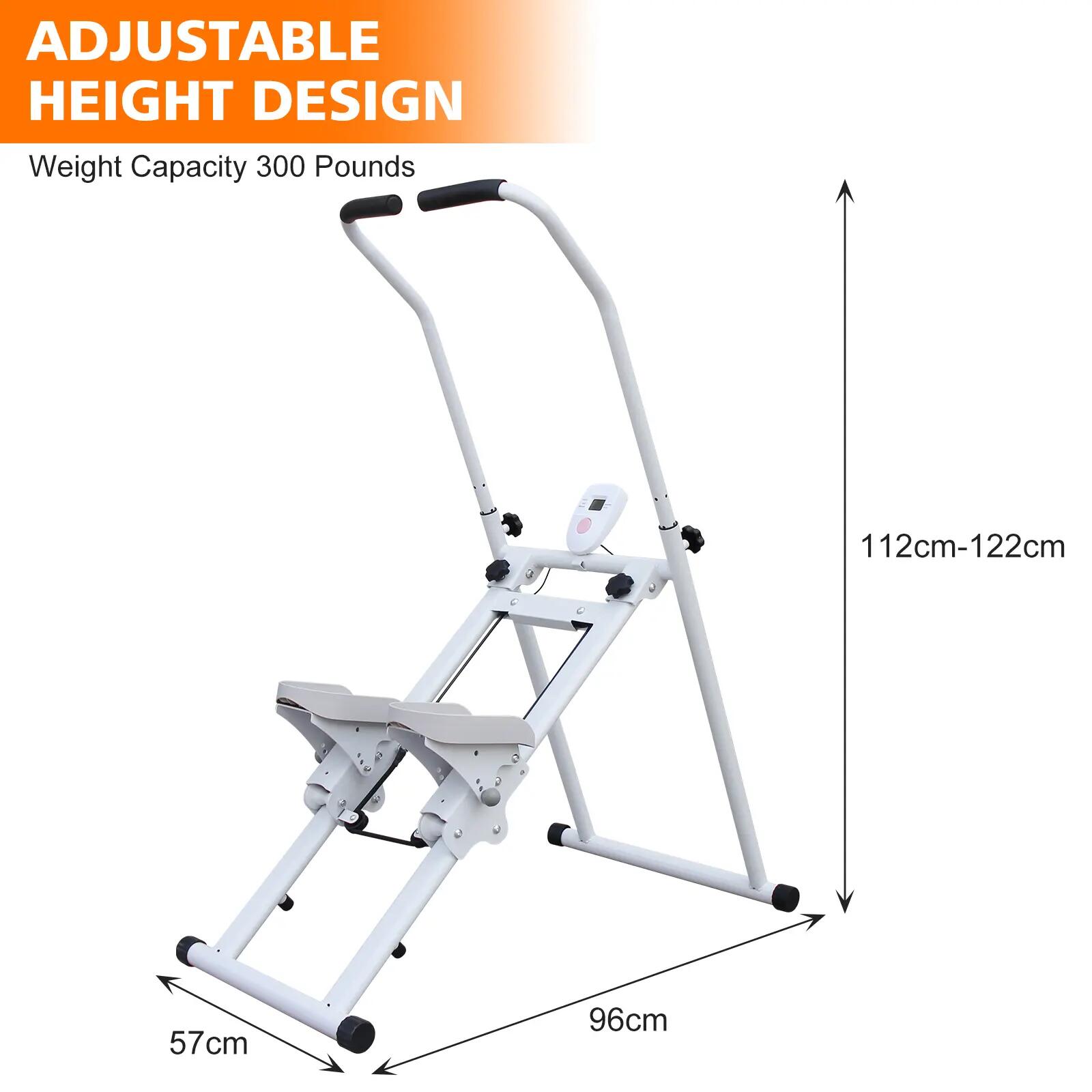 Stepper Fitness Pliable Vertical avec Écran LCD et Poignées Réglables 2/2