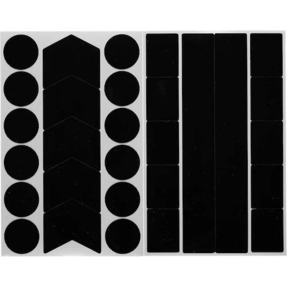 Procraft Set adesivi riflettenti - Forme universali Nero - maggiore visibilità.. 2/3